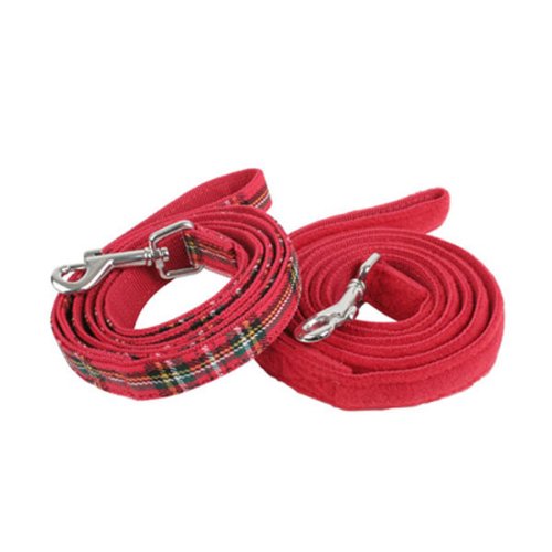 Puppia Santa Leash, Large, Checkered