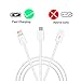 Seekpow 3-in-1 Lightning/USB-C and Micro USB Charging Cable (3.3 Feet ) - White