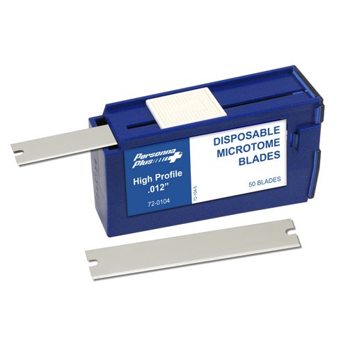 Personna 72-0114 High Profile Microtome Blades, Dispenser, 50, Blades, High Profile