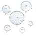 [Upgrade Version] Hwlove Silicone Stretch Lids, Silicone Bowl Cover,Food Storage Lids,Reusable and Durable,6 Pack of Various Sizes (Clear)