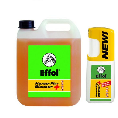 Effol Horse Fly Blocker + (choose from sizes 100ml, 500ml or 2.5 litre) - protects from horseflies, ticks, mosquitoes and flies.