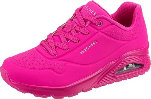 Skechers Women's Street Uno-Stand on Air Sneaker, Hot Pink, 41 EU