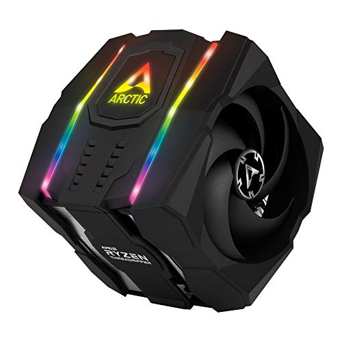 ARCTIC Freezer 50 TR - Dual Tower CPU Cooler for AMD Ryzen Threadripper with A-RGB, Two Pressure-optimised Fans, with 8 Heatpipes for Maximum Performance (Best Coolers For Threadripper)