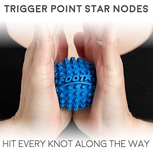 Foot Star 2 Inch Massage Ball by Body Back Company - Plantar Fasciitis Foot Massager & Travel Accessories for Myofascial Tension Release, Trigger Point Therapy, Stress & Pain Relief in Feet & Hands