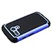 MOTO G case,ECShock Absorbing Dual Layer Hybrid Case, Heavy Duty Protective Armor Case Cover for Motorola Moto G with Sreen Protector and Stylus Pen (Dark Blue)
