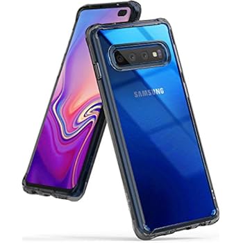 Ringke Fusion Designed for Galaxy S10 Plus Case Crystal PC Back Perfect Ceramic Body Fit Drop Protective Cover for Galaxy S10 Plus (6.4