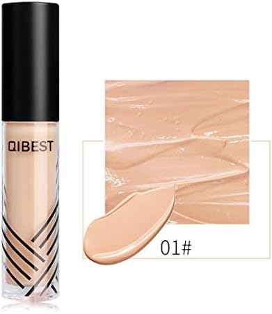 Yeefant Makeup Liquid Foundation Makeup Waterproof Sweatproof Concealer Moisturizing Trimming Full Cover Dark Circles Freckles Acne Cream Base Flaws Coverage (01)