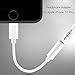 [ 2 Pack ] Headphone Adapter to 3.5mm earbuds Jack Adapter – Lightning Connecter to 3.5mm Audio Jack Earphone Extender Jack Stereo for iPhone 7 / 7 Plus - Not Support IOS 10.3