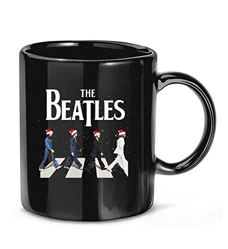 AOOEDM Losykomodo noël le #Beatles Santa Hat Abbey Road tasse à café drôle pour femmes et hommes tasses à thé - Les Beatles, Paul McCartney, John Lennon, RIngo Starr, George Harrison AOOEDM Losykomodo noël le #Beatles Santa Hat Abbey Road tasse à café drôle pour femmes et hommes tasses à thé