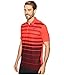 Nike 2016 Mobility Fade Stripe Golf Polo Shirt Red Medium