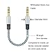 SoundPie 3.5mm Nylon Braid Contrast Color ShoeLace Auxiliary Audio Cable (5ft / 1.5m) AUX Cable for Headphones, iPods, iPhones, iPads, Samsung Home / Car Stereos and More (Black/White)