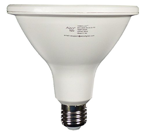 ALZO 18W Joyous Light Dimmable LED Full Spectrum PAR38 Spot Light Bulb 5500K Bright White Daylight, 1500 Lumens, 120V