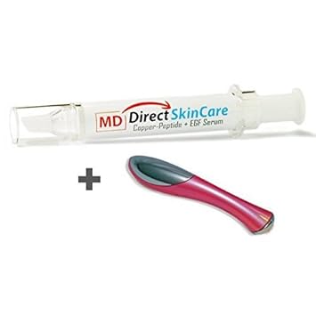 Md Direct Copper Peptide Eye Serum New Anti Wrinkle Technology Order Risk Free Free Bonus High Tech Sonic Infusion Therapy Wand Boosts Effectiveness Of Skincare Treatments Amazon In Beauty