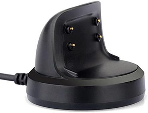 Threeeggs for Gear Fit 2 Charger, Replacement Charging Cradle Dock for Samsung Galaxy Gear Fit 2 SM-R360 Smart Watch (Black)