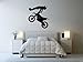 Motocross Wall Decal Sticker 10 - Decal Stickers and Mural for Kids Boys Girls Room and Bedroom. Dirt Bike Wall Art for Home Decor and Decoration Ð Extreme Sports Motocross Bike Silhouette Mural