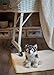 Small Wolf Friend Wispy Charcoal Children's Plush Stuffed Animal Toy