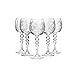 Neman 8 Oz Hand-Made High-End Wine Goblet Glasses, Vintage Russian Crystal Wine Glasses, Set of 6
