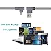 ANSEIP Right Angle Type C Cable 6ft 3 Pack 90 Degree USB C Cable Braided Fast Charge Cord & Data Sync for Samsung Galaxy S8/S8 Plus,Moto Z Z2,Nexus 6P/5X and More (Grey,6ft)