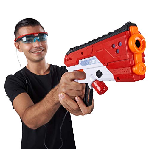 XShot Laser Tag 4 Laser Tag Guns & 360° Sensor Goggles Ultimate Laser Blaster Party Pack