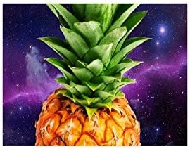 Cute Funny Pineapple Collage Poster Paper Print Wall Art Living Room Home Office Decor 11 x 8.5 inches