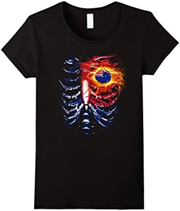 Womens New Zealand flag funny tshirt XL Black