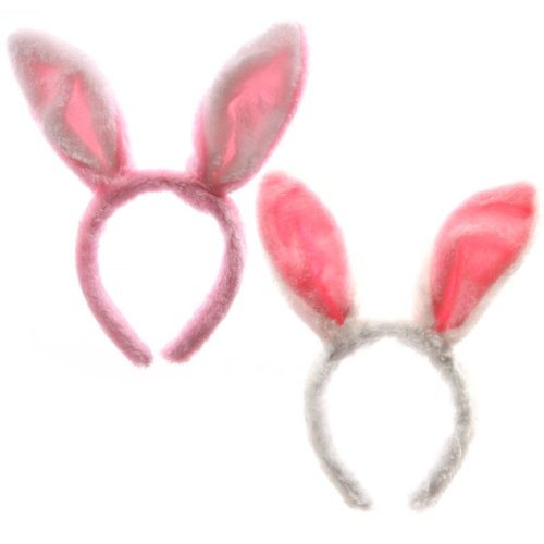 Fluffly Bunny Rabbit Ears Headband Amazon.co.uk Kitchen & Home