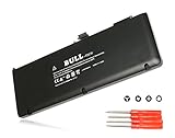 Bull Replacement New Laptop Battery for Apple A1321 A1286 (Only for Mid 2009 2010 Version), fits MB985 MB986J/A MC118 Unibody MacBook Pro 15'' [Li-Polymer 10.95V / 73Wh] with Four Free Screwdrivers