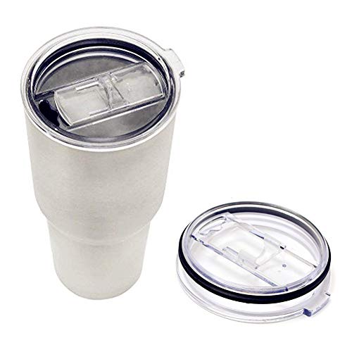 20 oz Tumbler Replacement Lid, Splash Proof & Spill Resistant with Slider Locking Closure, Lid For Yeti Tumbler, Ozark Trails and More Cooler Cup, Fit Open/Close 3 Inch Diameter