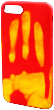 iPhone 7 Case, Blyus [Color Changing Thermal Sensor] Slim Magical Heat Sensitive Matte Soft TPU Case Drop Resistant Protection for iPhone 7 (Red)