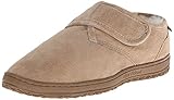Old Friend Men's Adjustable Strap Bootee Slipper,Chestnut,11 EE US