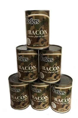 1/2 Case (6 Cans) Yoder's Premium Canned Bacon