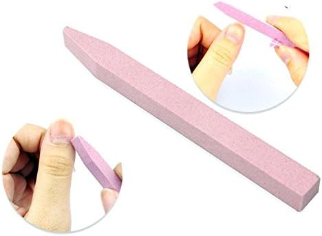 Pink Stone Nail Files Cuticle Remover Trimmer Buffer Buffing Nail Art Pedicure & Manicure Tools