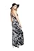 2LUV Boutique Women's Sleeveless Mixed Print Racerback Maxi Dress