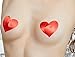 COSFAN 10 Pairs Women Heart Shape Disposable Pasties Nipple Cover Lingerie Sticker