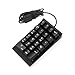 Numeric Keypad, Jelly Comb Portable Slim USB Number Pad Keyboard with Multi-Function Keypad for Laptop Desktop PC Notebook, Full Size 23 Keys Numpad, Big Print Letters (Wired)