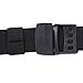 JasGood Mens Nylon 1.5in Width Adjustable Belt With Military Plastic Buckles,Black,120CM(47.2