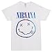 Nirvana Sliver Smiley Adult T-shirt - White (Large)