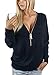 IbagstyleWomens Long Sleeve Sexy V-neck Batwing Cotton Blouse Top Tshirt