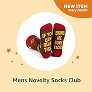 Highly Rated Mens Novelty Socks Club - Amazon Subscribe & Discover, One Size, Pack 