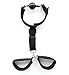 EIF Fei Restraints Adult Costume for Couples with Adjustable Handcuffs,Black
