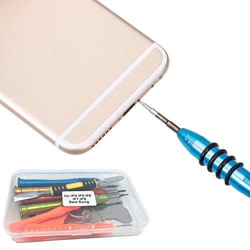 Phone repair Tools kit, Taessv 11 pcs Precision Screwdriver Set Repair Tool Kit for Ipone 4/Ip5/Ip6/Ip7/Ip8 and Sam Sung Phones