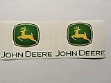 2 New Style John Deere Die Cut Decals by SBD DECALS