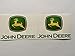 2 New Style John Deere Die Cut Decals by SBD DECALS