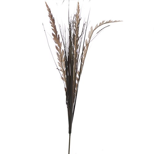 Factory Direct Craft Trio of Artificial Brown Feather Fern and Grass Sprays for Arranging, Crafting and Embellishing