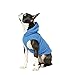 Gooby Fleece Vest Hoodie Dog Sweater - Blue, Medium - Warm Pullover Dog Hoodie with O-Ring Leash for Small to Medium Dogs