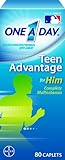 One-A-Day Teen Advantage for Him Multivitamin 80 Caplets, (Pack of 2)