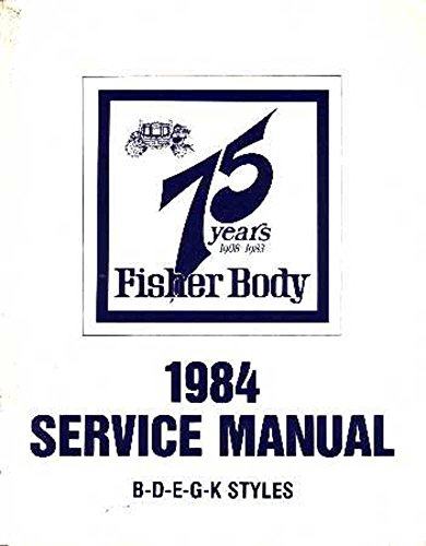 Click Here to See More Images 1984 Buick Cadillac Chevrolet Body Shop Service Repair Manual Book Engine OEM