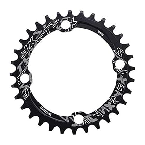 Keenso Bike Chain Ring, 32/34/36/38T BCD 104 Aluminum Alloy Mountain Bike Steel Single Crank Chain Ring Bicycle Repair…