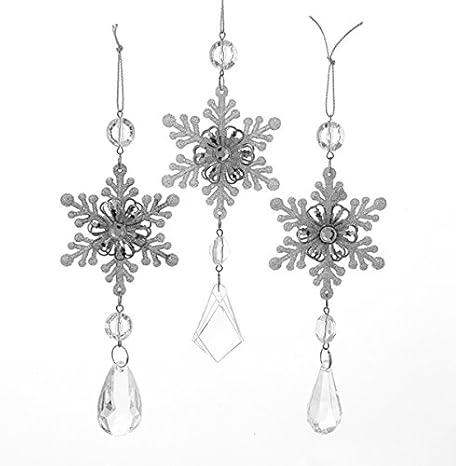 Snowflake Drop Ornaments