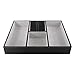 Leather Valet Tray for Men, Nightstand Organizer Dresser Catchall for Keys Phone Jewelry Watch Wallet(Black)